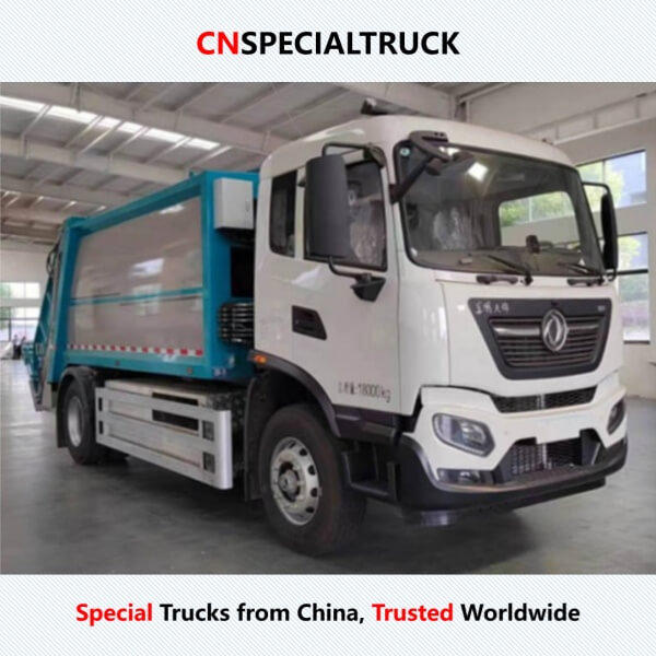 东风天锦18吨电动压缩垃圾车CL5183ZYSBEV