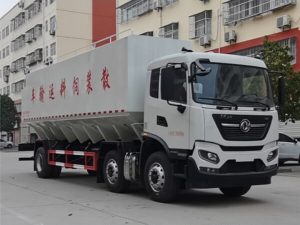 东风天锦小三轴25吨散装饲料车CLW5253ZSLD6