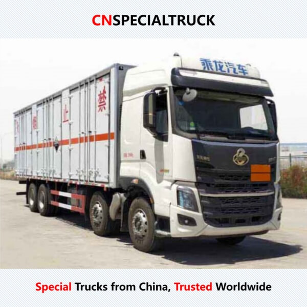 柳汽四轴腐蚀性物品厢式运输车HCQ5327XFWLZ6